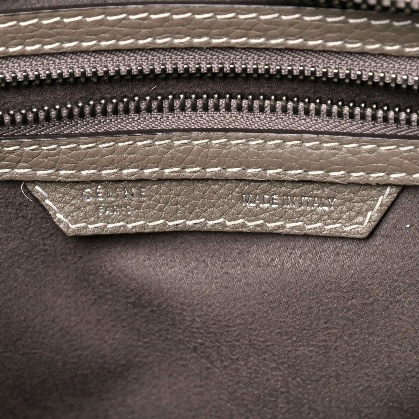 Drummed Calfskin Micro Luggage Souris