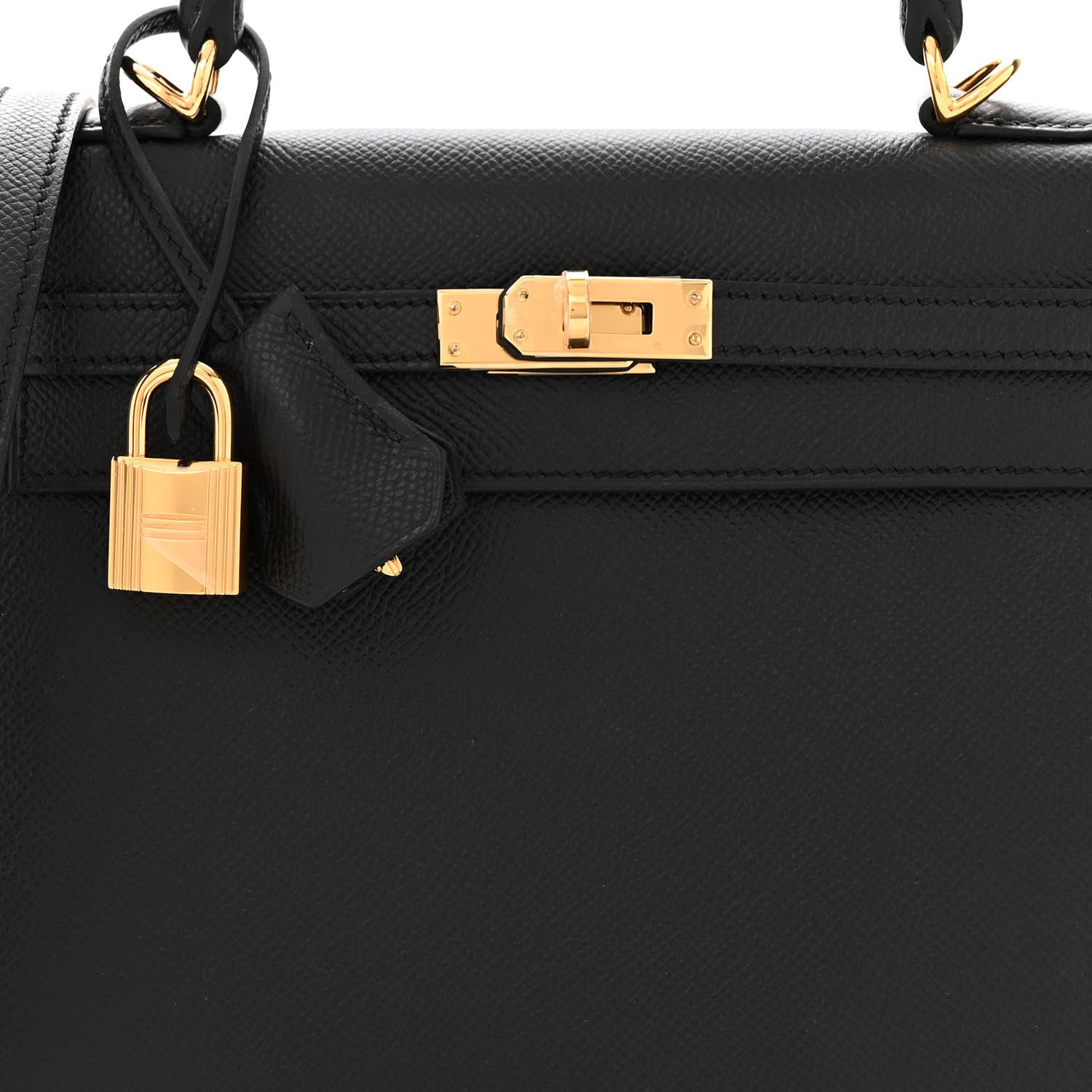 Hermes Epsom Kelly Sellier 25 Black 8 of 11
