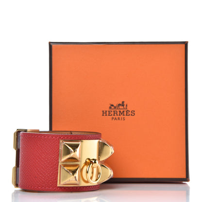 Hermes Epsom Collier de Chien CDC Bracelet S Rouge Casaque 8 of 8