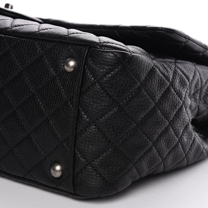 Chanel Calfskin Quilted XXL Travel Flap Bag Black 8 of 10