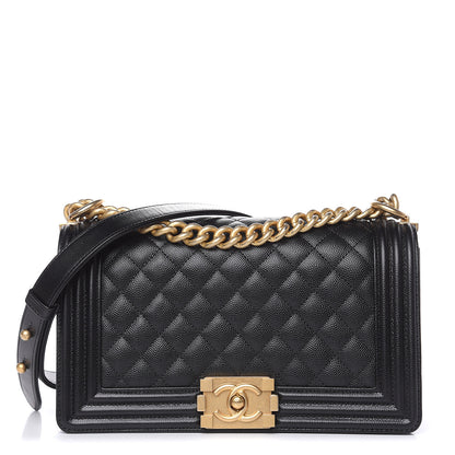 Chanel Caviar Quilted Medium Boy Flap Black 1 of 10
