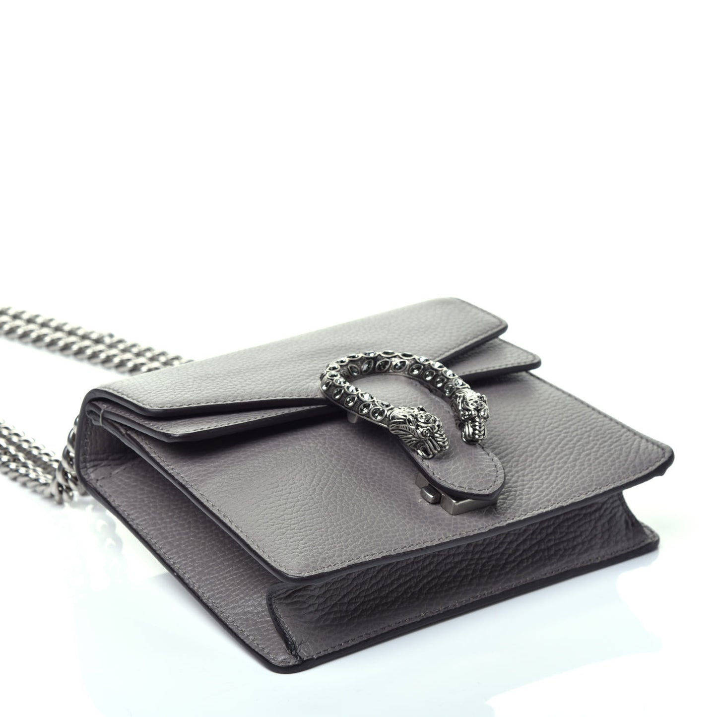 Calfskin Mini Dionysus Shoulder Bag Dusty Grey