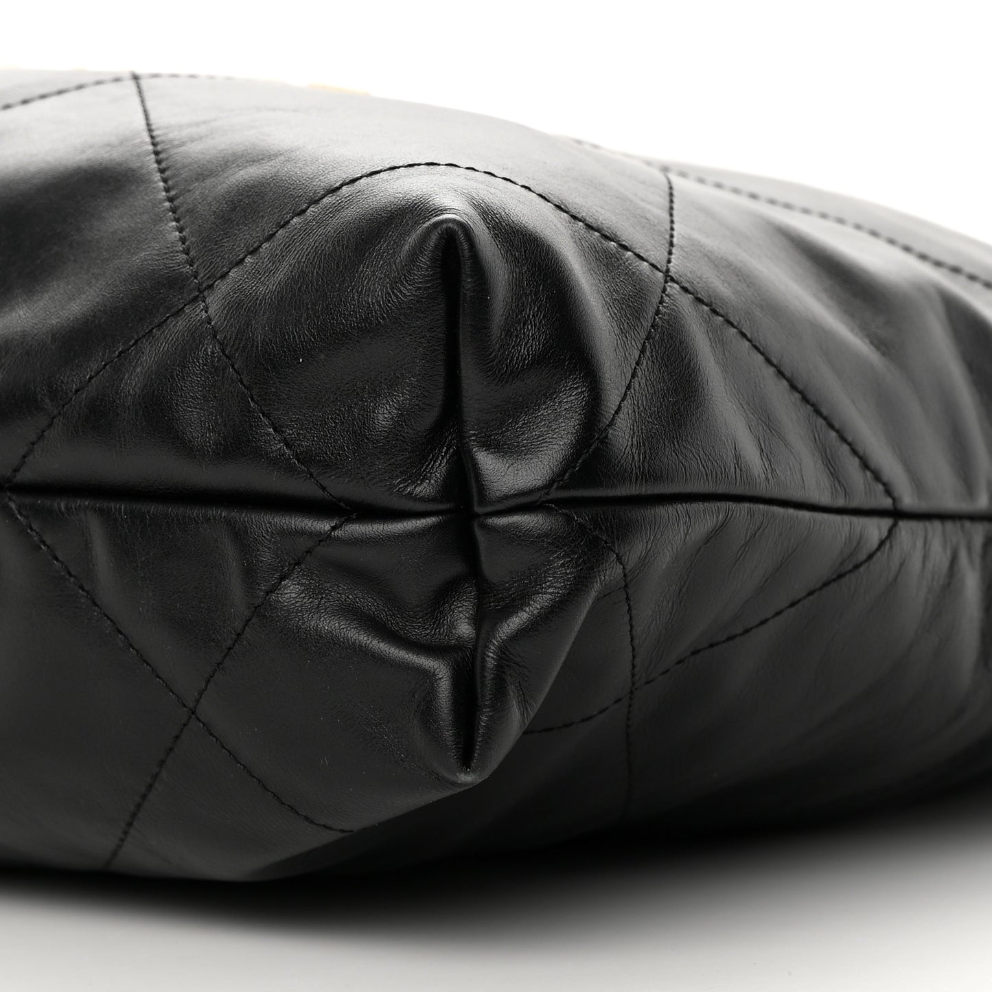 Calfskin Quilted Small Chanel 22 Black