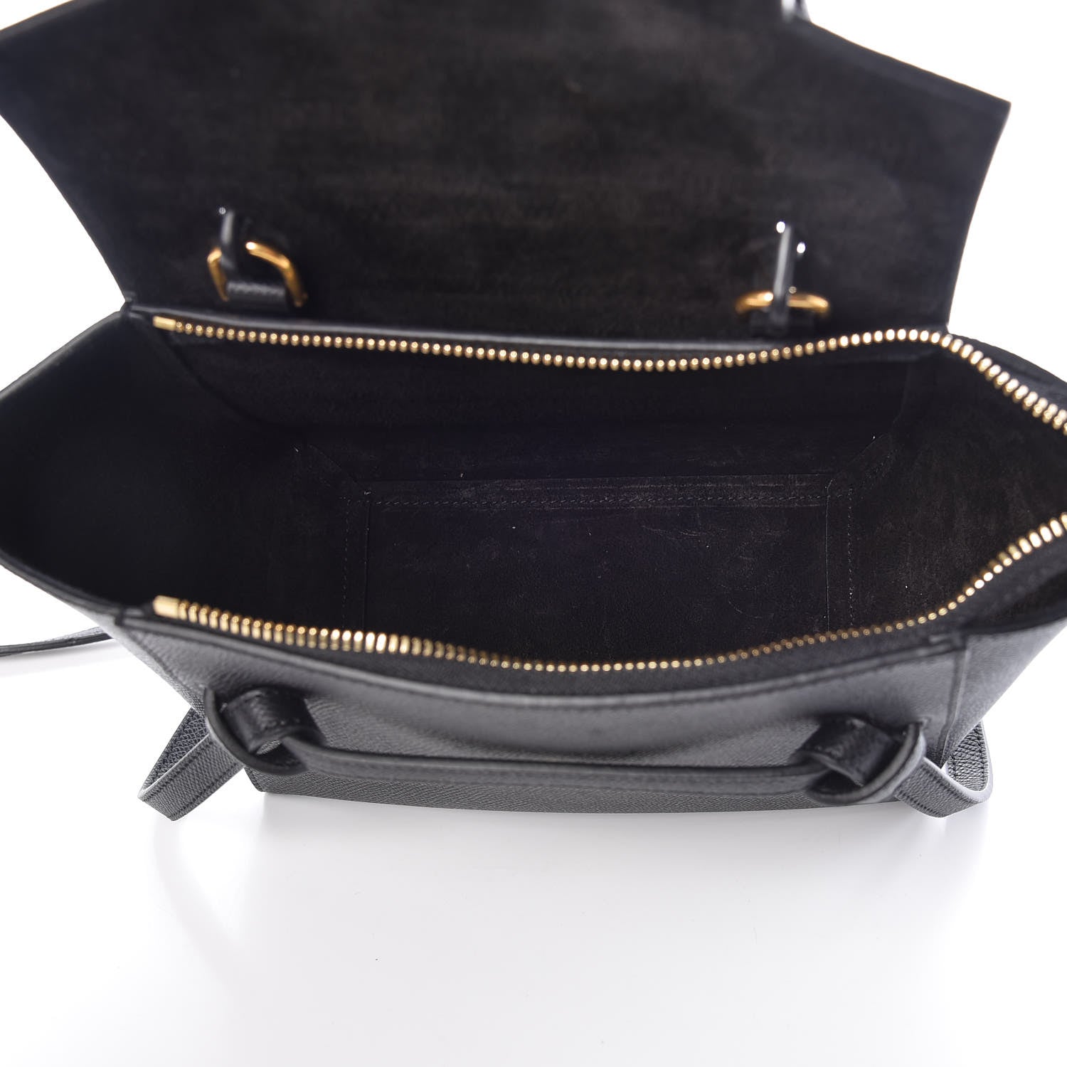 Celine Grained Calfskin Nano Belt Bag Black 5 of 9