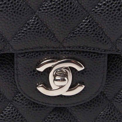 Chanel Caviar Quilted Medium Double Flap Black 7 of 10