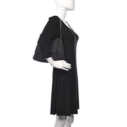 Fendi Zucchino Mama Baguette Black 2 of 9