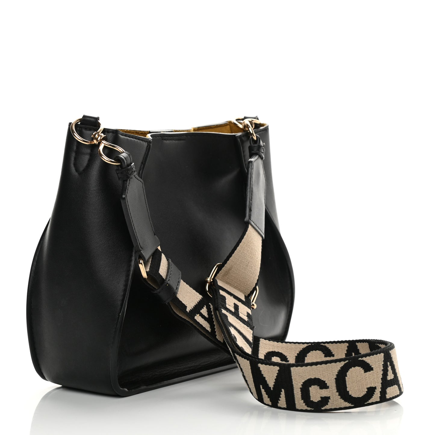 Eco Alter Nappa Perforated Logo Mini Crossbody Black