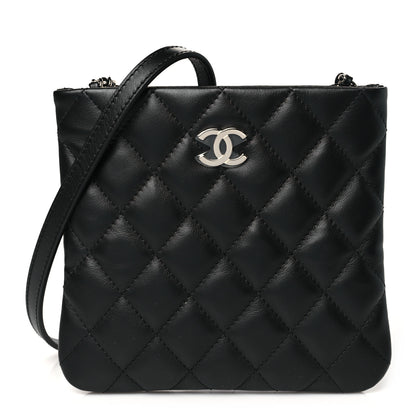 Chanel Lambskin Quilted Uniform Crossbody Bag Black 1 of 10