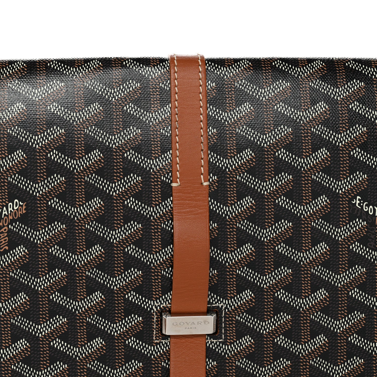 Goyard Goyardine Belvedere II MM Messenger Bag Black Gold 7 of 10
