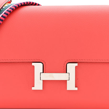 Hermes Evercolor Cavale Constance Long Wallet To Go Rose Texas Multicolor 8 of 11