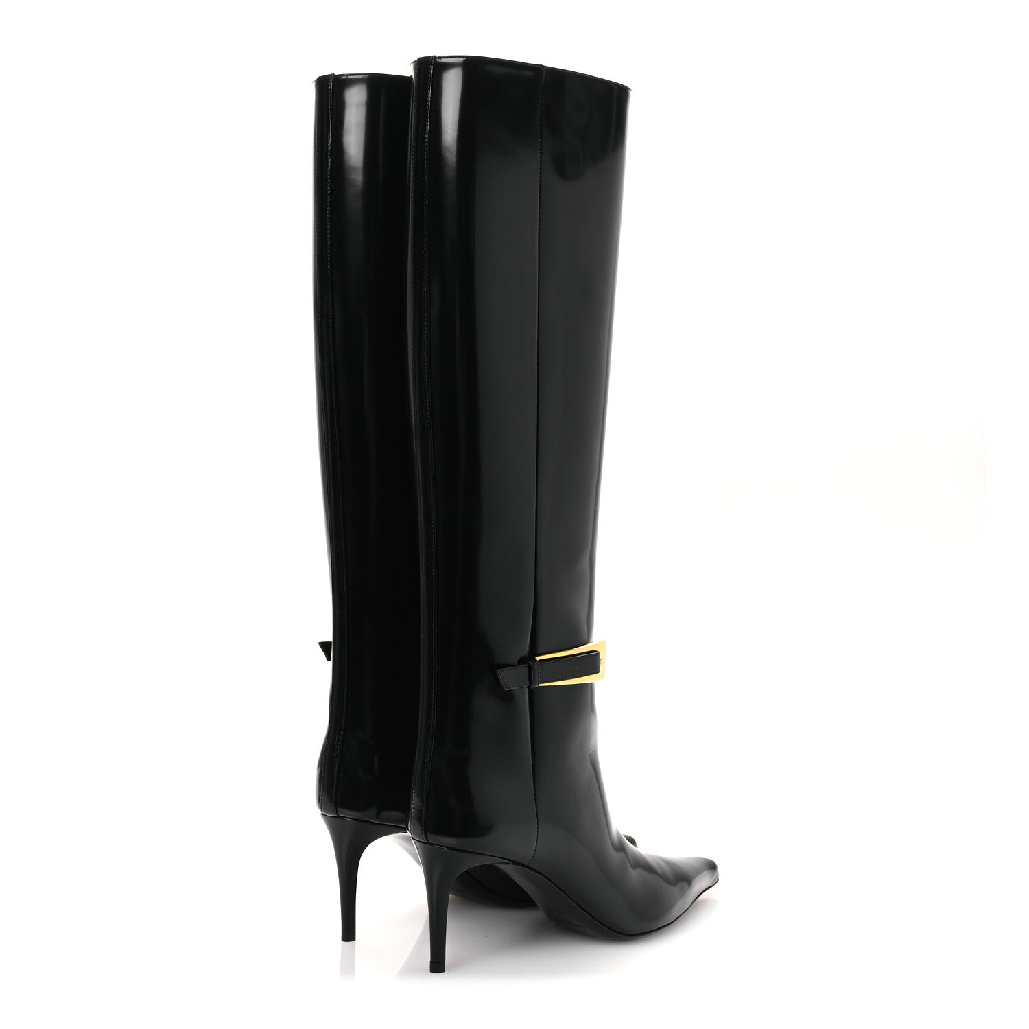 Saint Laurent Vitello Marilyn Hacker 70mm Luz Boots 39 Black 5 of 11