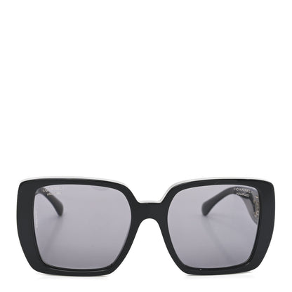 Chanel Acetate CC Square Sunglasses 5541 Black 2 of 7