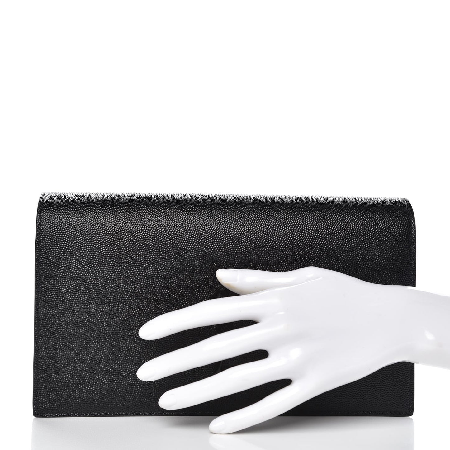 Grain De Poudre Classic Monogram Kate Clutch Black