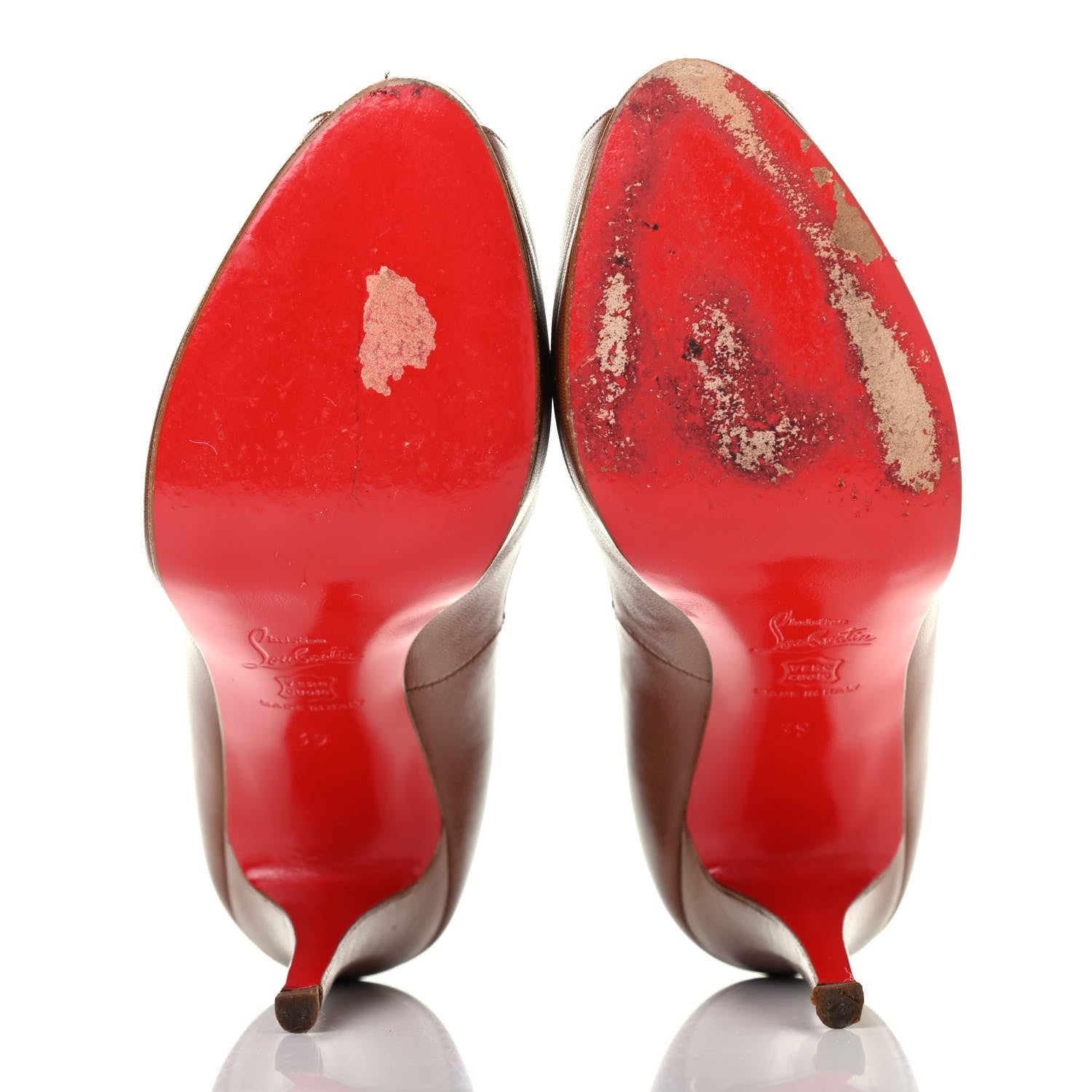 Christian Louboutin Nappa Very Prive 120 Pumps 39 Brown 4 of 4
