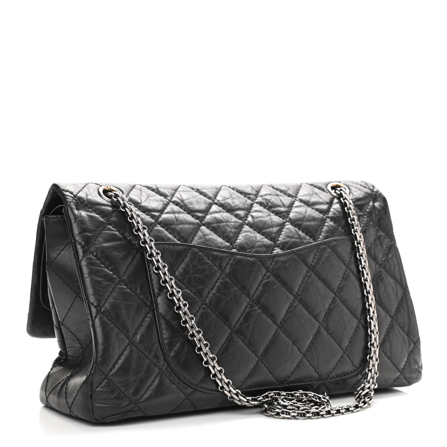 Chanel Aged Calfskin Quilted 2.55 Reissue 226 Flap Black 3 of 10