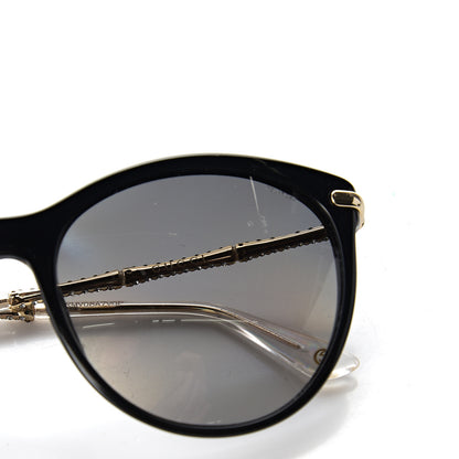 Gucci Crystal Bamboo Cat Eye Sunglasses GG3771 Black Gold 9 of 10