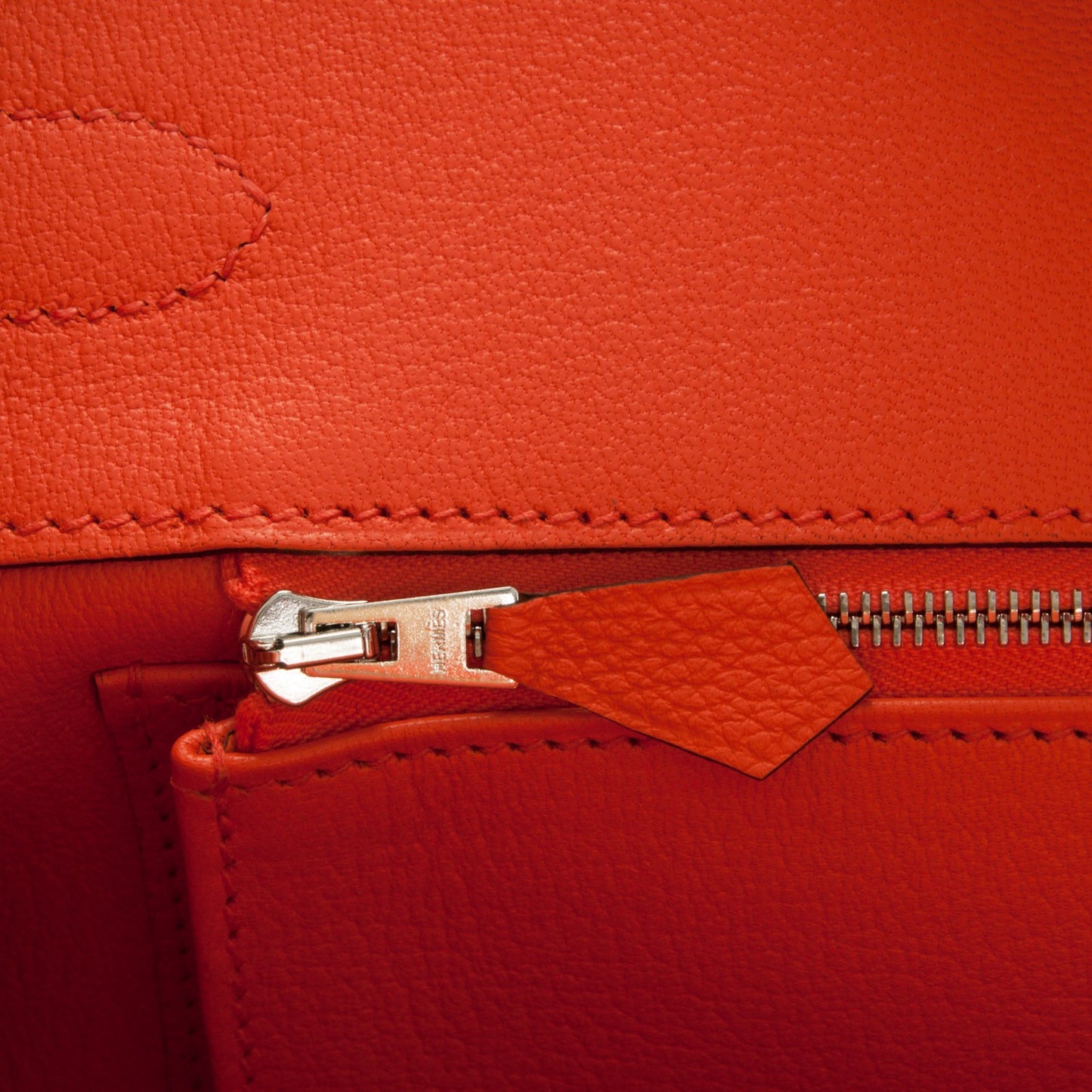 Togo Birkin 35 Orange Poppy