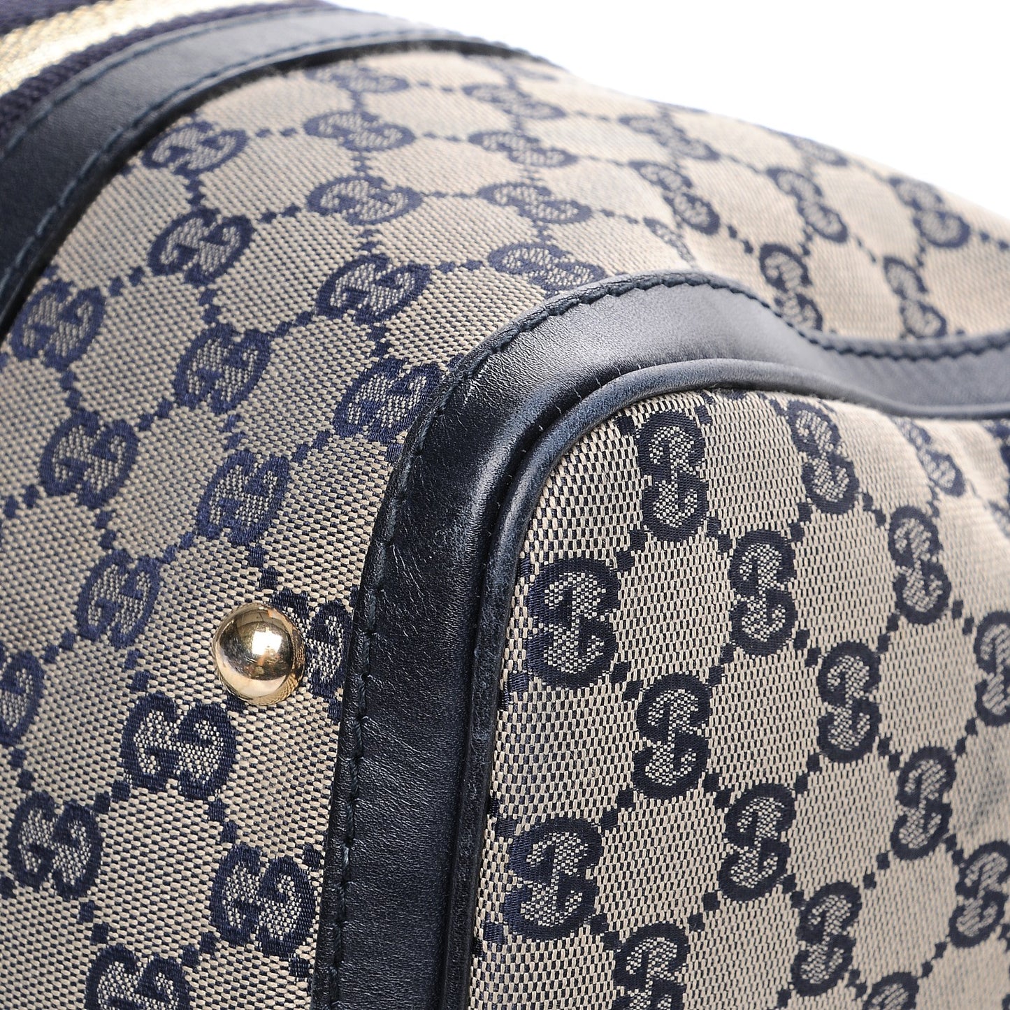 Monogram Vintage Web Medium Boston Navy Navy