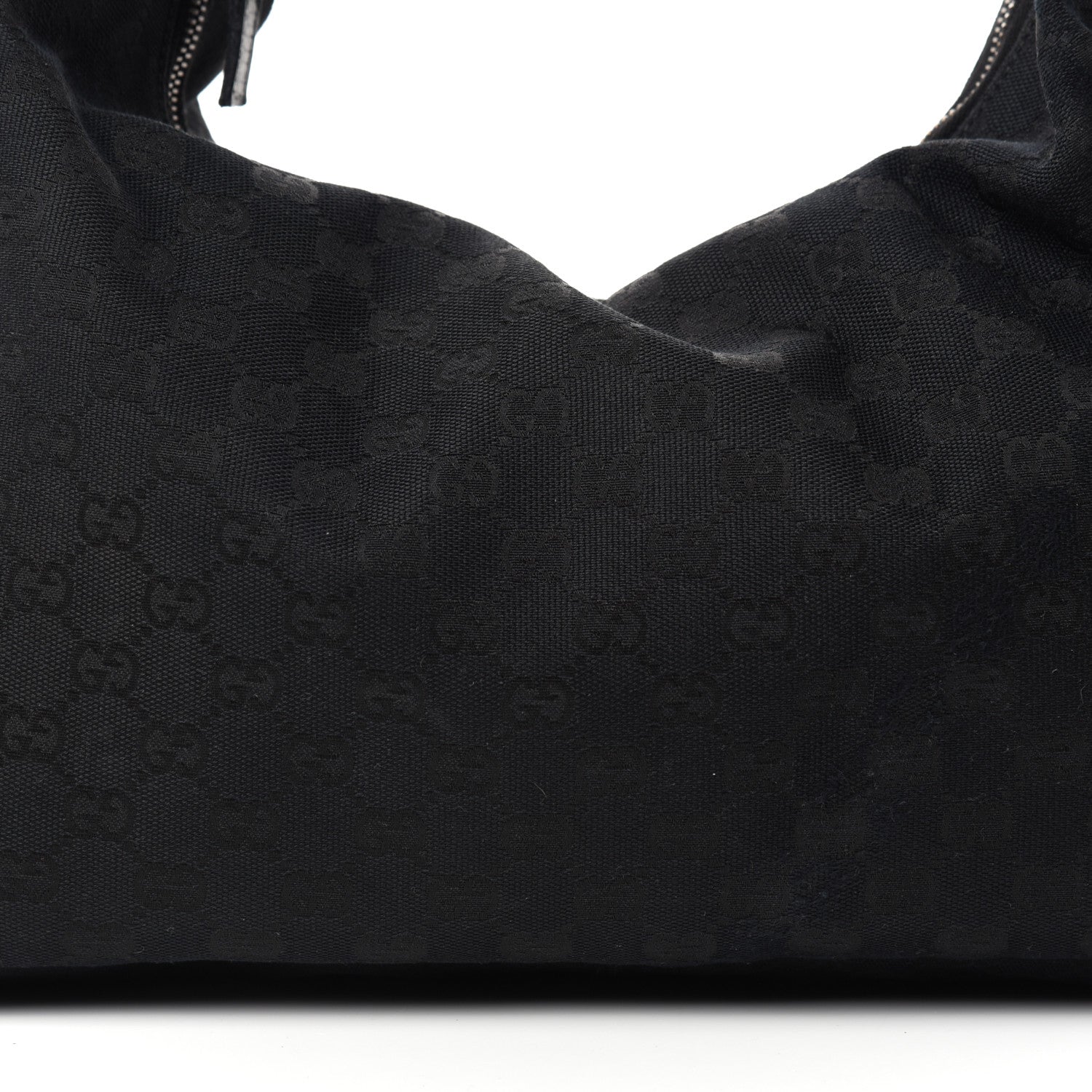 Gucci Monogram Medium Horsebit Chain Hobo Black 10 of 10