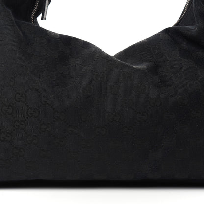 Gucci Monogram Medium Horsebit Chain Hobo Black 10 of 10
