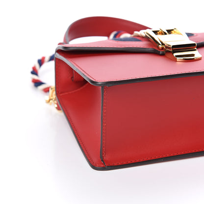 Gucci Calfskin Mini Sylvie Top Handle Bag Hibiscus Red 8 of 10