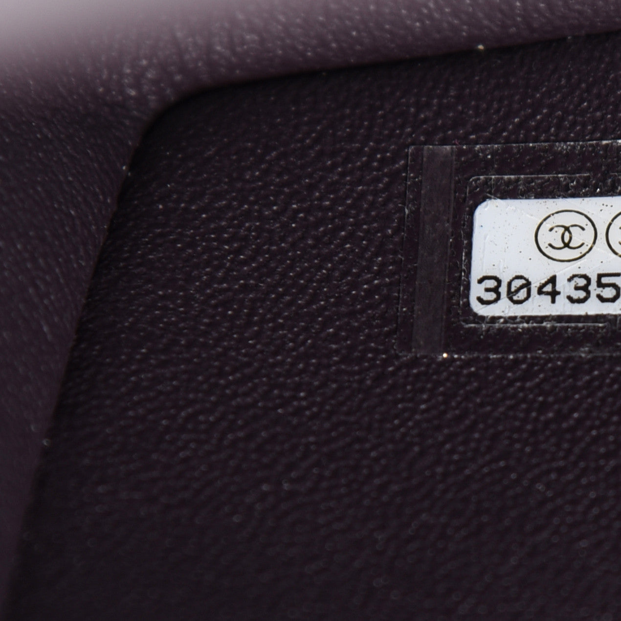 Lambskin Quilted Mini Rectangular Flap Dark Purple