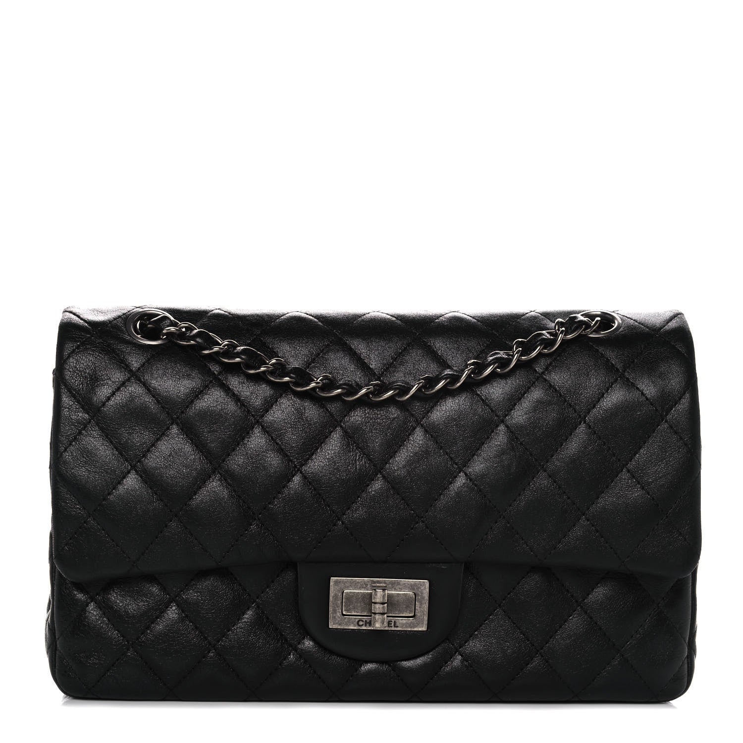 Chanel Lambskin Quilted Medium Hybrid Reissue Flap Black 1 of 14