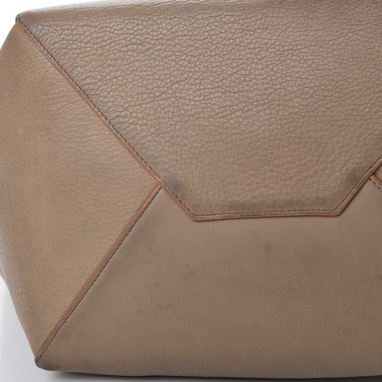 Celine Soft Grained Calfskin Medium Horizontal Cabas Phantom Light Khaki 20 of 23