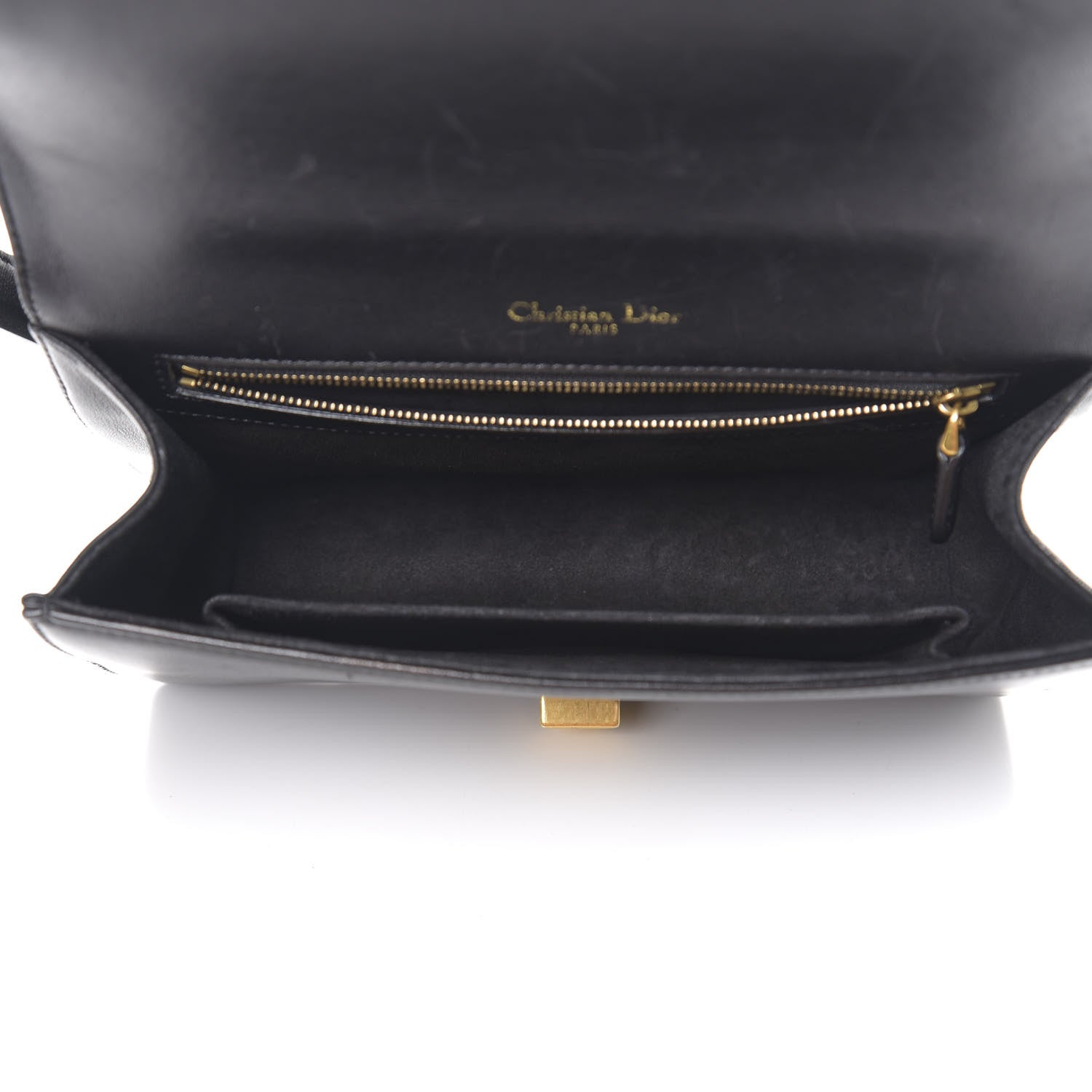 Christian Dior Lambskin Studded Medium Diorama Flap Bag Black 4 of 10