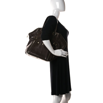 Saint Laurent Calfskin Medium Downtown Tote Brown 2 of 19