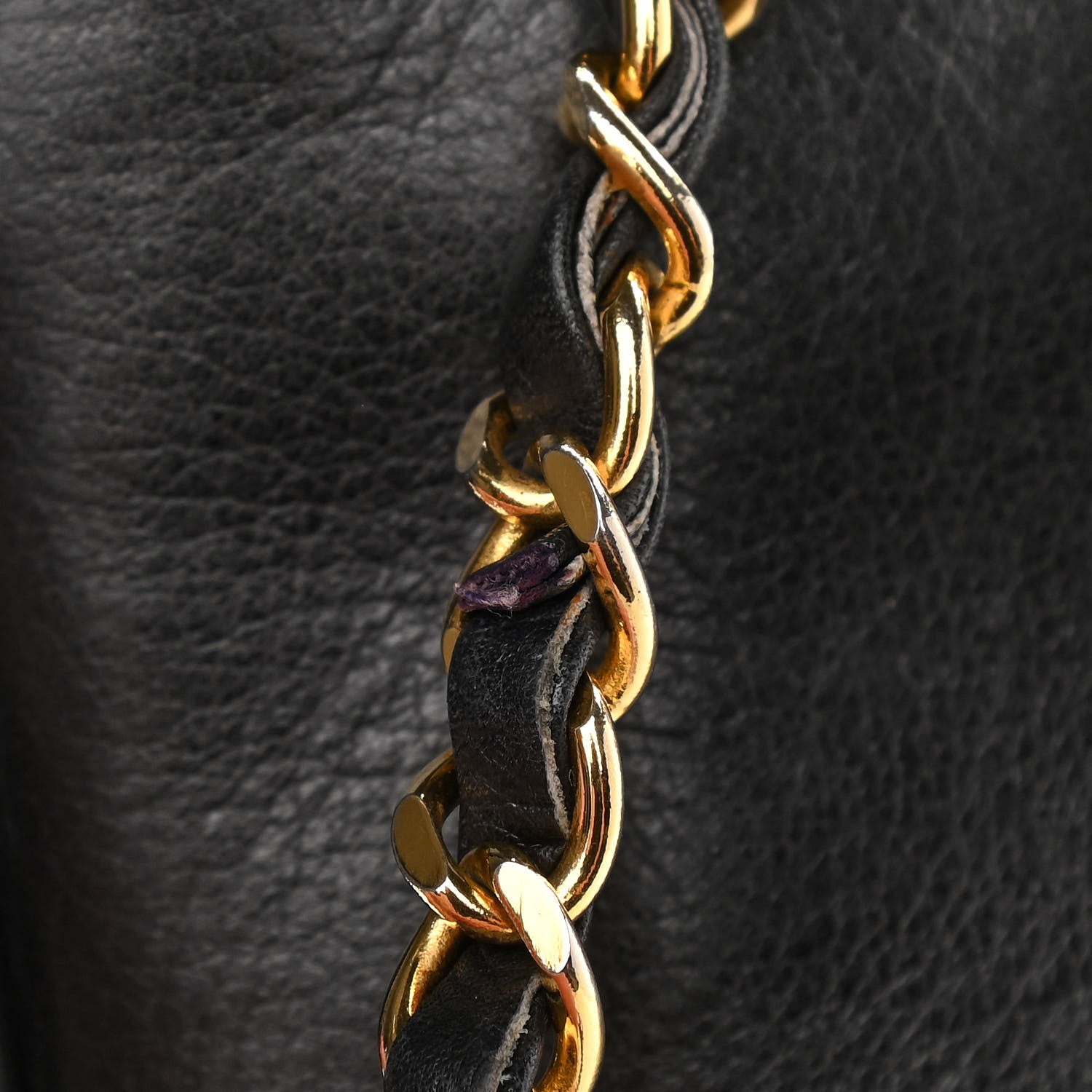 Chanel Lambskin Quilted Shopping Tote Black 18 of 18