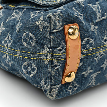 Louis Vuitton Monogram Denim Baggy PM Blue 7 of 8