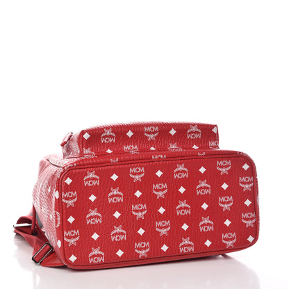 MCM Visetos Medium Stark Backpack Red White 6 of 13