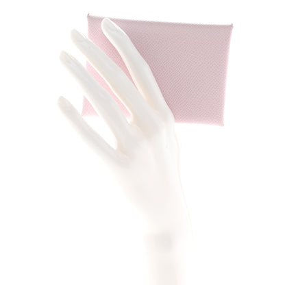 Hermes Epsom Calvi Duo Card Case Mauve Pale 2 of 8