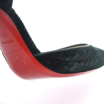 Christian Louboutin Velluto Stamp Iriza 100 Pumps 36.5 Verde 12 of 18