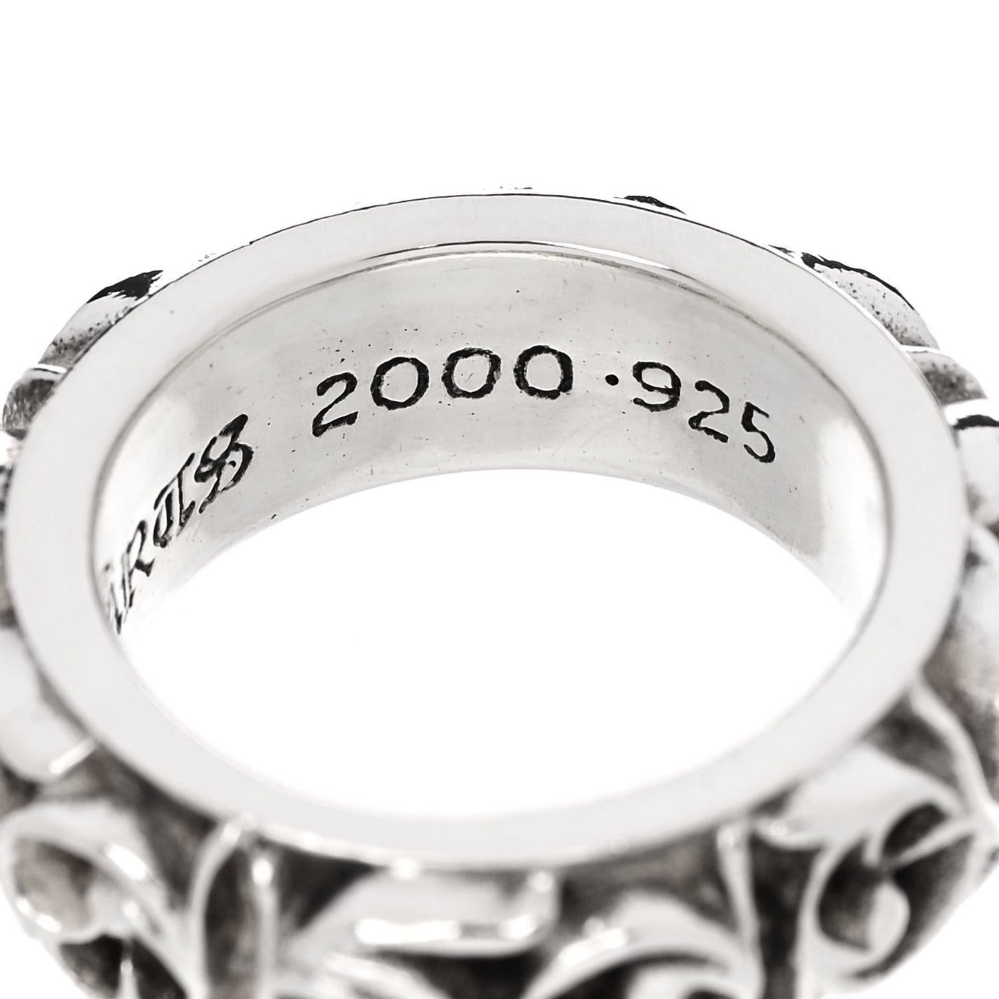 Sterling Silver Eternity Vine Band Ring 49 5
