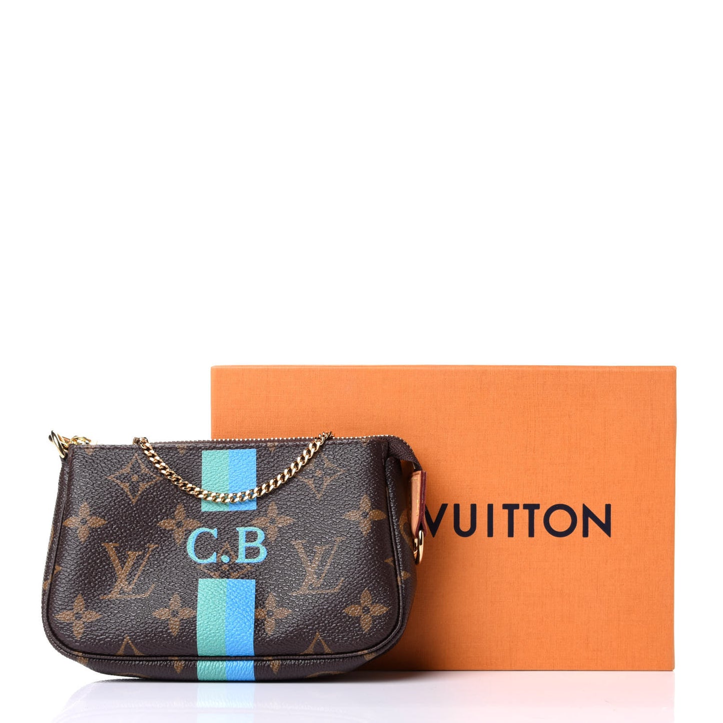 Monogram My LV Heritage Mini Pochette Accessories Vert Clair Blue Clair