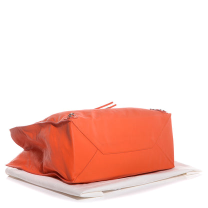 Balenciaga Veau Leather Papier A4 Tote Tangerine 4 of 10