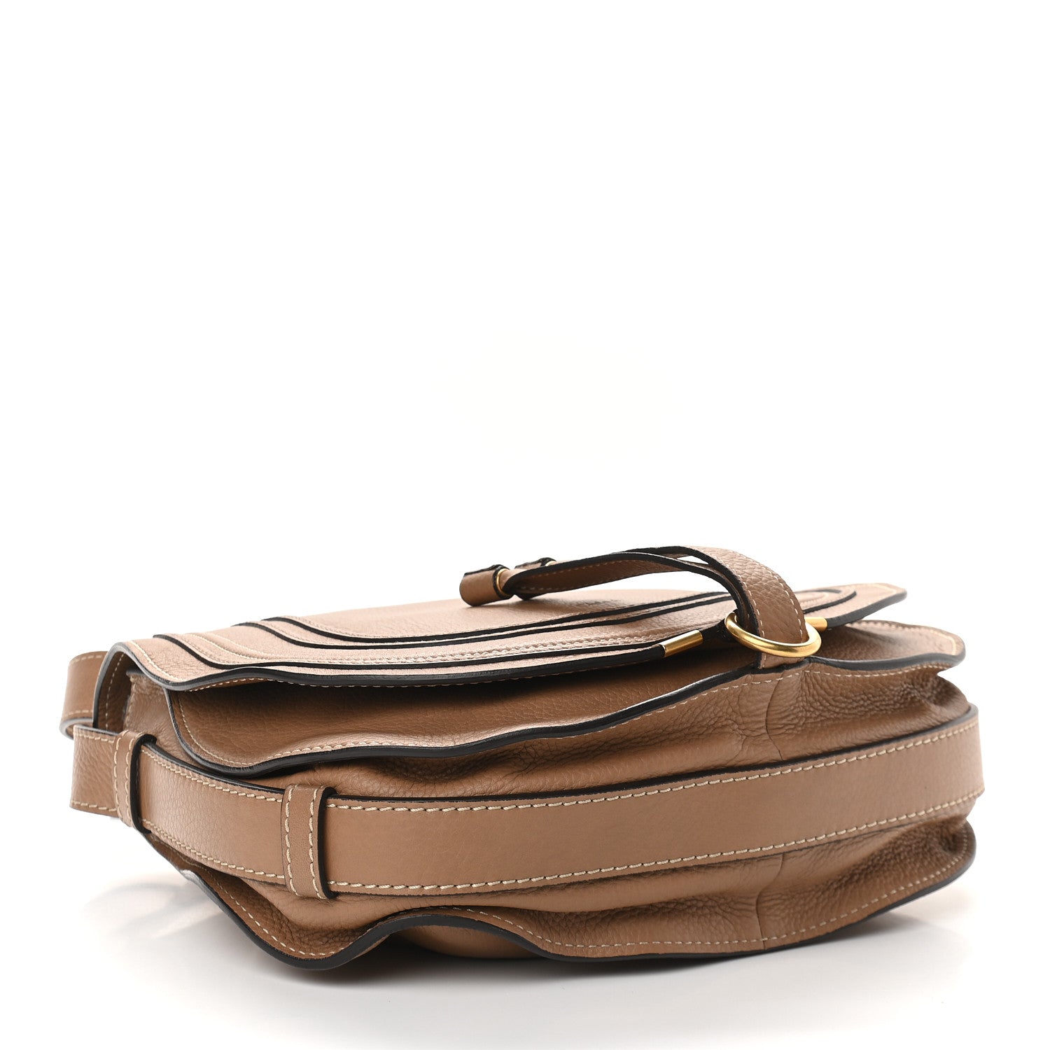 Chloe Calfskin Medium Marcie Round Crossbody Bag Nut 3 of 10