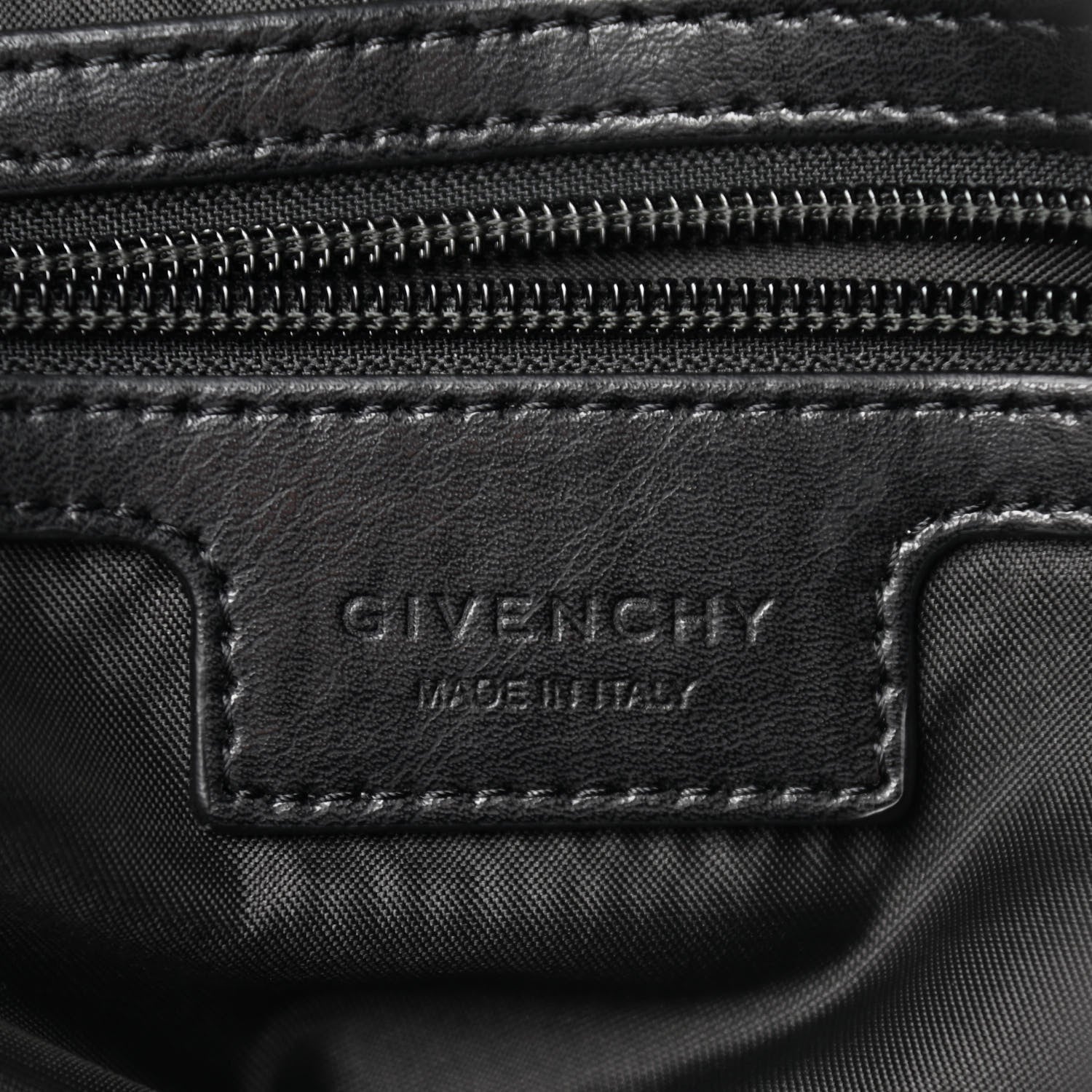 Givenchy Calfskin MC3 Drawstring Backpack Bag Black Gold 6 of 10