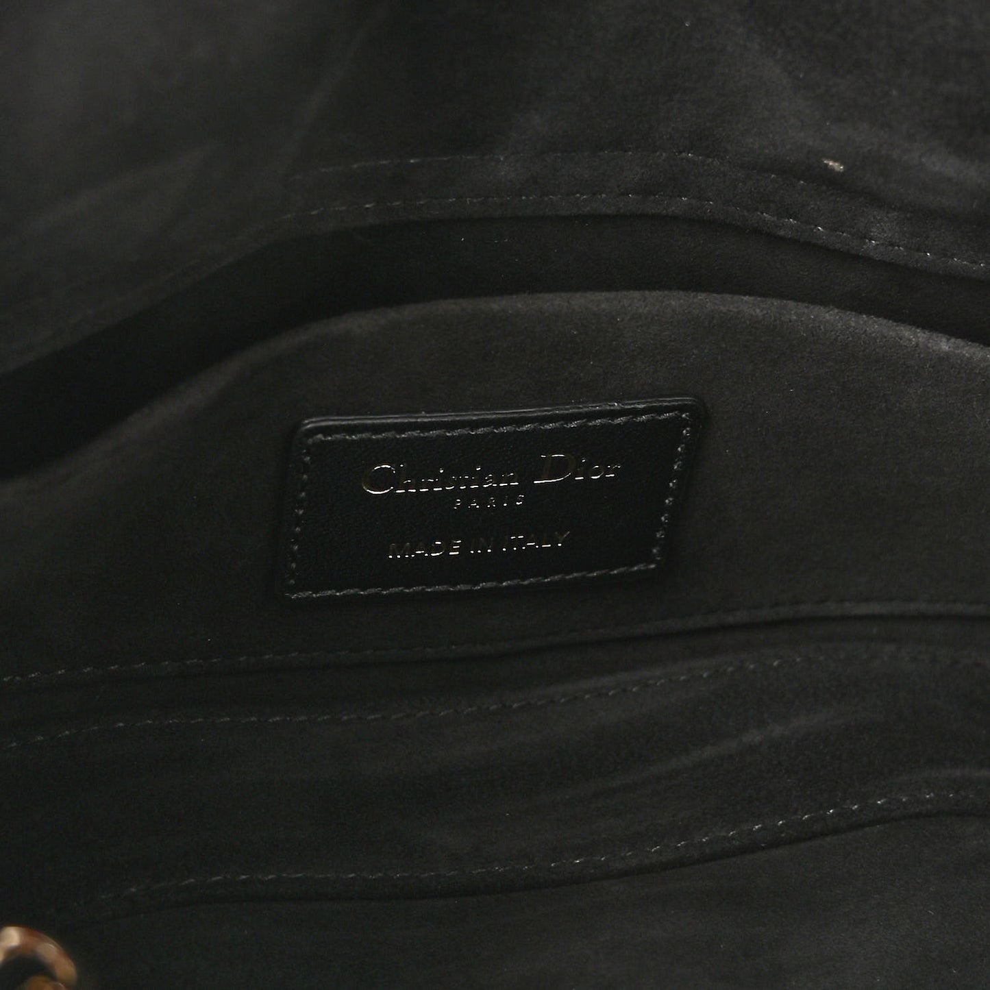 Lambskin Cannage Small Lady D-Joy Black