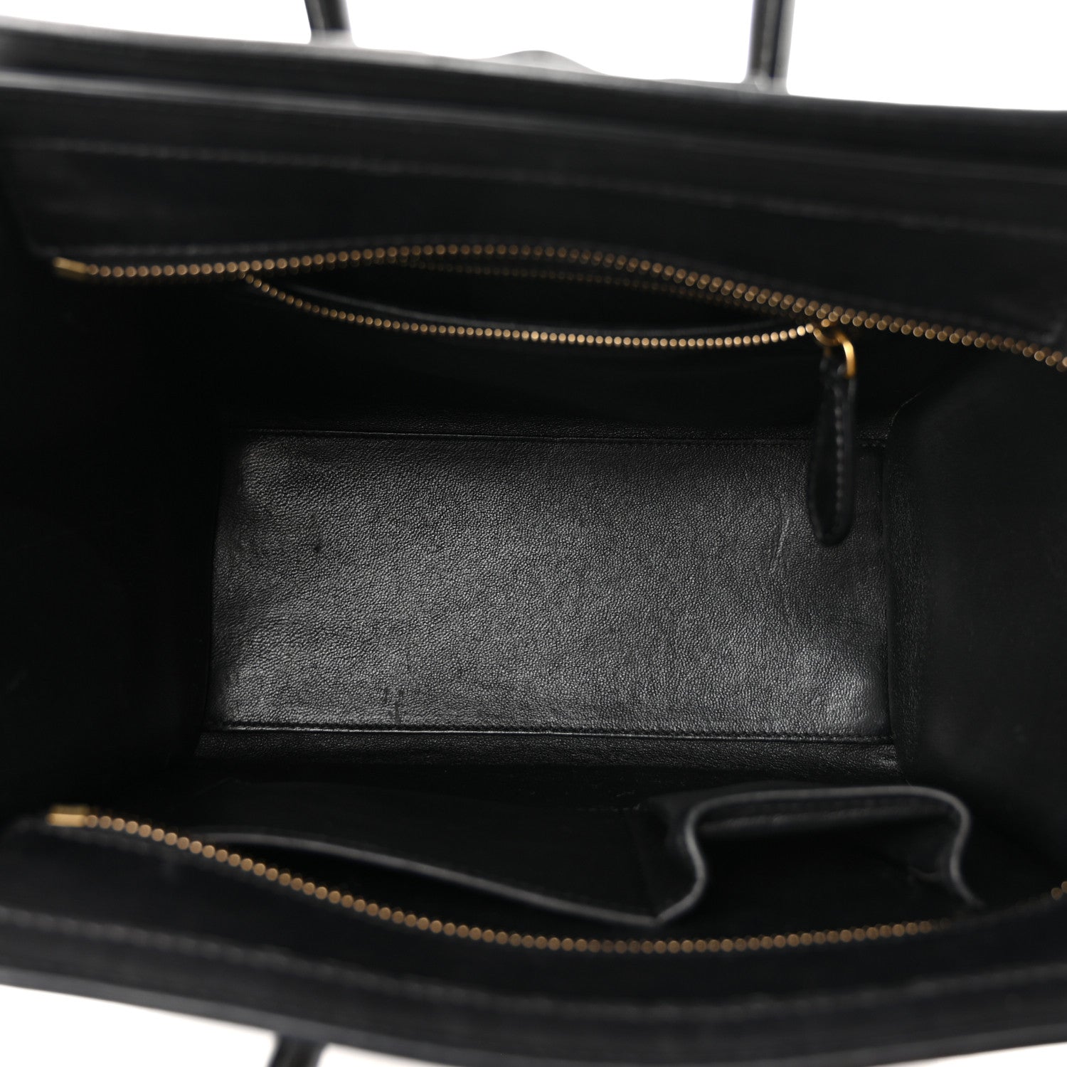 Celine Elephant Calfskin Suede Micro Tri-Color Luggage Sand 5 of 9