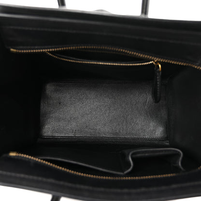 Celine Elephant Calfskin Suede Micro Tri-Color Luggage Sand 5 of 9