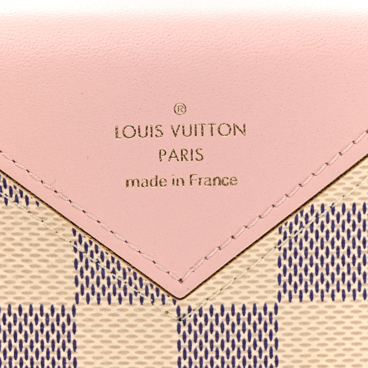 Damier Azur Arsene Playing Cards Pouch Rose Ballerine