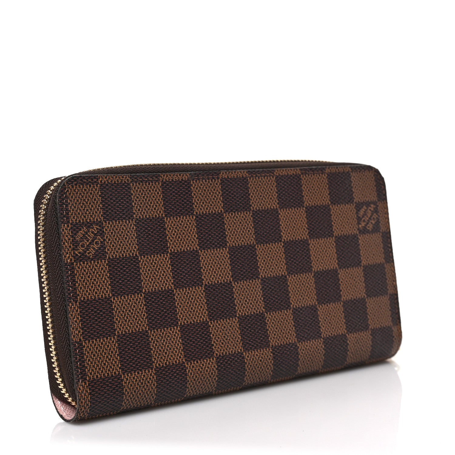 Louis Vuitton Damier Ebene Zippy Wallet Rose Ballerine 3 of 6