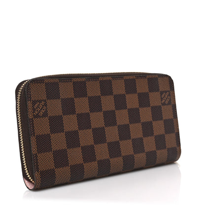 Louis Vuitton Damier Ebene Zippy Wallet Rose Ballerine 3 of 6
