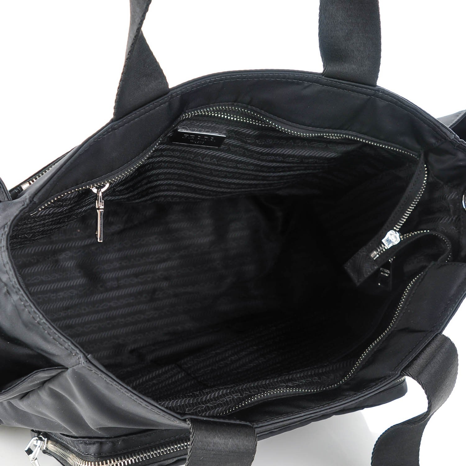 Prada Tessuto Nylon Vela Diaper Bag Black 5 of 10