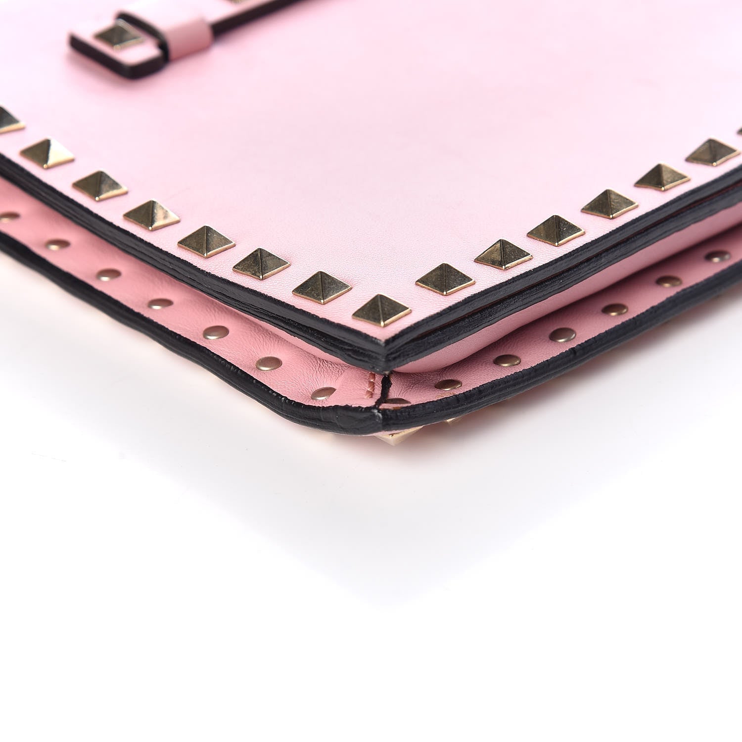 Valentino Garavani Nappa Rockstud Wristlet Clutch Geranio 8 of 10