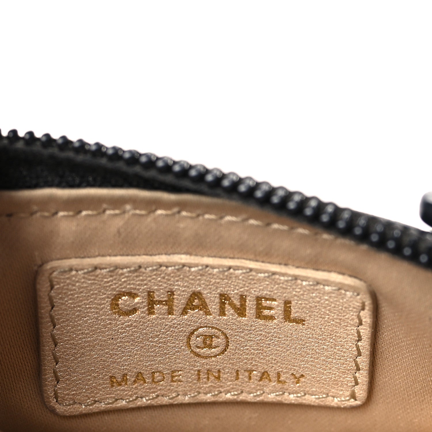 Chanel Lambskin Camellia Embossed Key Holder Case Black 6 of 7