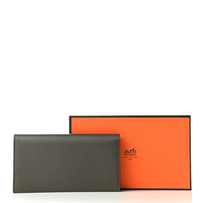 Hermes Evercolor Citizen Twill Long Wallet Vert De Gris 9 of 9